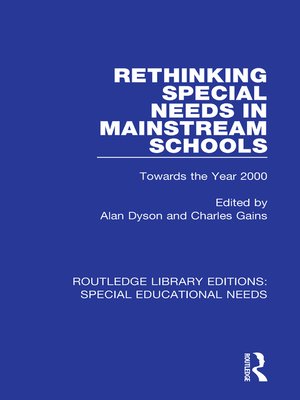 cover image of Rethinking Special Needs in Mainstream Schools